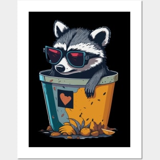 Racoon Posters and Art